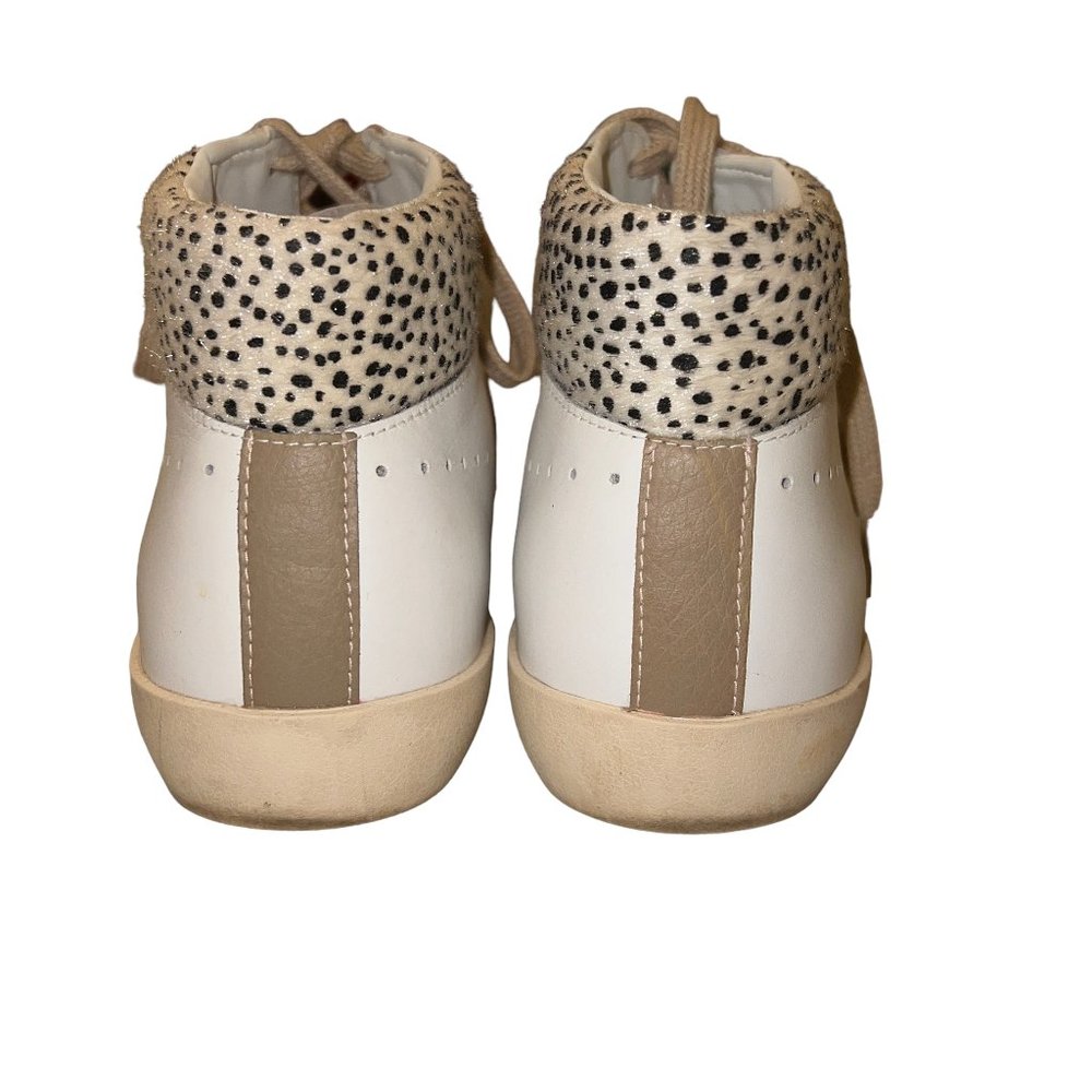 Like new GOLA Nova High Safari White Cheetah High Top Shoes Size 8 - Picture 3 of 11